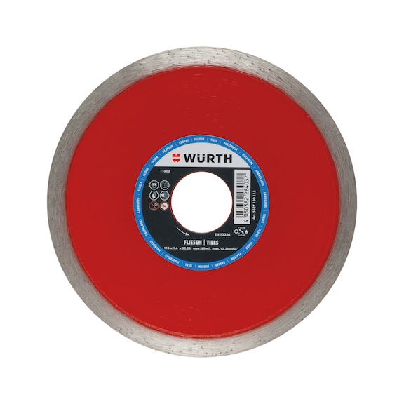 Diamond cutting disc, tile - CUTDISC-DIA-TILES-BR22,23-D125X1,6MM