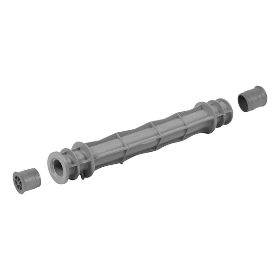 Combined spreader/spacer tube, one-piece - SPCEPIP-FORMWRK-PLA-ONEPCE-PLG-35CM-ID22