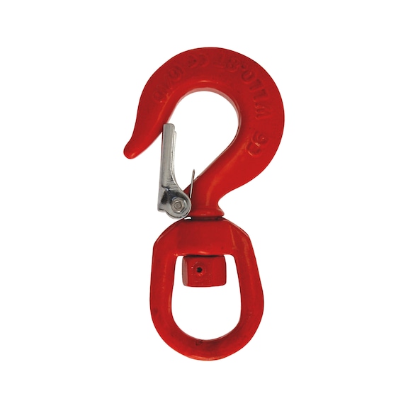 Rotating load hook with securing device - 1