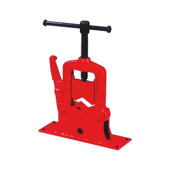 Bench vice for pipes