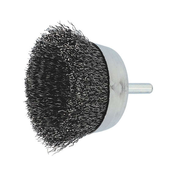 Shank-mounted cup brush - 1