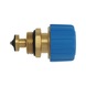 Vitone termostatizzabile per collettori - VITONE TERMO. 1/2 /M30X1,5 MAN. BLU - 1