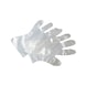 Single-use polyethylene glove - PROTGLOV-PE-CLEAR-DISPOSABLE-XL - 1