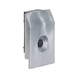 Face plate end caps For multiple locks (wooden doors) - MULTILOK-GAUNTLETENDCAP-20-SILVER - 1