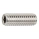 Hexagon socket set screw with truncated cone ISO 4026 A2 stainless steel 21H, plain - 1