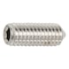 Hexagon socket set screw with flattened tip ISO 4027, A2 stainless steel, 21H, plain - SCR-PT-ISO4027-A2-21H-HS3-M6X12 - 1