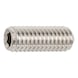 Hexagon socket set screw with ring cutter ISO 4029, A4 stainless steel, 21H, plain - 1