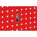 Tool clamp For square holes in perforated plates, workshop trolleys and the ORSY<SUP>®</SUP>1 shelving systems - TLCLIP-PERFSHEETSYS-19MM - 1