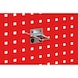 U-holder For square holes in perforated plates, workshop trolleys and the ORSY<SUP>®</SUP>1 shelving systems - HOLD-U-32X77MM - 1