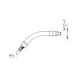 Torch neck For MB 15 AK welding torches - BRNNECK-MB15-0984160130/140 - 2