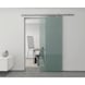 Zimmerschiebetürbeschlag-Set SCHIMOS 40-G für die Decken- und Wandmontage bei Glastüren - 4
