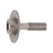 Thin sheet metal screw Savetix<SUP>®</SUP> with hexagon socket - SCR-CYL-REDRSHNK-WSH-A2-HS6-M8X20 - 1