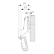 Concealed hinge, Nexis Impresso 100 With shallow cup depth for thin and profiled doors - HNGE-NEXIMP-52/5,5-AUTM-INRT-100DGR - 4