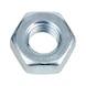 Hexagon nut with left-hand thread DIN 934, steel I8I, zinc-plated, blue passivated (A2K) - NUT-HEX-DIN934-I8I-WS13-(A2K)-LH-M8 - 1
