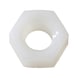 Hexagonal nut ISO 4032 polyamide 6.6, natural - NUT-HEX-ISO4032-PA6.6-WS10-M6 - 1