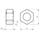 Hexagon nut with spherical seat, inch - Q/NUT-SPHERE-GR7-(HDG)-8UN1 1/8-DRW-3.1 - 2