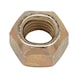 Hexagonal nut with clamping piece (all-metal) DIN 980, steel 10, zinc-plated, yellow chromated (A2C) - 1