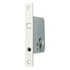 Sliding door mortise lock with circle bolt and CK punch - MORTSLOK-CRCBLT-PC-SILVER-(NI)-20MM - 1