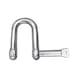Shackle, straight with captive bolt A4 stainless steel - 3