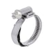 Hose clamp with corrugated spring - 1