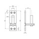 Kloben für Ladenbänder - TRKLOB-2-ST-(ZN)-GELB-D13-104X36 - 2