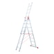 All-purpose aluminium ladder - MULTIPURPLDR-3PCS-ALU-3X10RUNGS - 1
