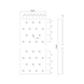 Perforated plate strip 2.0 mm - 2