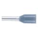 Wire end ferrule with plastic sleeve according to DIN 46228 Part 4 - WENDFER-DIN46228-CU-(J2N)-GREY-0,75X6,0 - 1