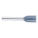 Wire end ferrule with plastic sleeve according to DIN 46228 Part 4 - WENDFER-DIN46228-CU-(J2N)-GREY-0,75X10,0 - 1