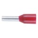 Wire end ferrule with plastic sleeve according to DIN 46228 Part 4 - WENDFRE-DIN46228-CU-(J2N)-RED-1,0X6,0 - 1