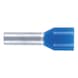Wire end ferrule with plastic sleeve according to DIN 46228 Part 4 - WENDFER-DIN46228-CU-(J2N)-BLUE-2,5X8,0 - 1