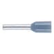 Wire end ferrule with plastic sleeve according to DIN 46228 Part 4 - WENDFER-DIN46228-CU-(J2N)-GREY-0,75X8,0 - 1