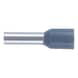 Wire end ferrule with plastic sleeve according to DIN 46228 Part 4