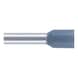 Wire end ferrule with plastic sleeve according to DIN 46228 Part 4 - WENDFER-DIN46228-CU-(J2N)-GREY-4,0X12,0 - 1