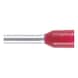 Wire end ferrule with plastic sleeve according to DIN 46228 Part 4 - WENDFRE-DIN46228-CU-(J2N)-RED-1,0X8,0 - 1