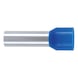 Wire end ferrule with plastic sleeve according to DIN 46228 Part 4 - WENDFER-DIN46228-CU-(J2N)-BLUE-16,0X18,0 - 1