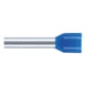 Wire end ferrule with plastic sleeve according to DIN 46228 Part 4 - WENDFER-DIN46228-CU-(J2N)-BLUE-2,5X12,0 - 1