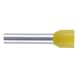 Wire end ferrule with plastic sleeve according to DIN 46228 Part 4 - WENDFER-DIN46228-CU-(J2N)-YEL-6,0X18,0 - 1