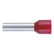 Wire end ferrule with plastic sleeve according to DIN 46228 Part 4 - WENDFRE-DIN46228-CU-(J2N)-RED-10,0X18,0 - 1