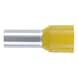 Wire end ferrule with plastic sleeve according to DIN 46228 Part 4 - WIREEND-FERRULES-DIN46228-YELL-150X32MM - 1