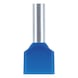 DUO wire end ferrule With plastic sleeve - WENDFER-DUO-CU-(J2N)-BLUE-2,5X10,0 - 1