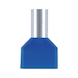 DUO wire end ferrule With plastic sleeve - WENDFER-DUO-CU-(J2N)-BLUE-16,0X14,0 - 1