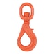 Safety hook with swivel, QC 10 - SAFEHOK-SWIV-CHN-GD10-(1,4T)-D6 - 1