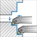 ISO insert holder with M clamping system for CN indexable inserts - CLMPHOLD-CN-STEELSHANK-S32S-MCLNR-12 - 3