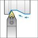 ISO insert holder with M clamping system for DN indexable inserts - CLMPHOLD-MDNNN2525-M15-3 - 3