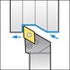 ISO insert holder with P clamping system for DN indexable inserts - CLMPHOLD-PDJNL3225-P15 - 3