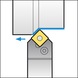 ISO insert holder with P clamping system for SN indexable inserts - CLMPHOLD-PSDNN5050-T25 - 3