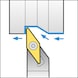 ISO insert holder with S clamping system for VB indexable inserts - CLMPHOLD-SVABR2020-K16 - 3