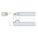 ISO insert holder with M clamping system for VN indexable inserts - CLMPHOLD-MVVNN2525-M16 - 2