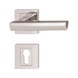 ZD Nuevo door handle, escutcheon fitting - DH-ZD-NUEVO-ROS-CK-(CR)-BLACK - 1